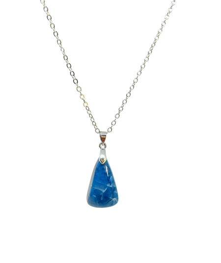 Opale bleue - pendentif bélière