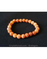 Bracelet boule - Aventurine orange