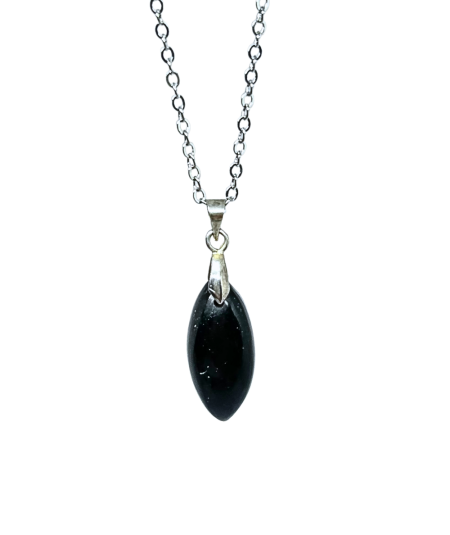 Tourmaline noire - Pendentif Bélière