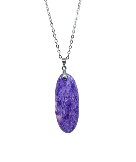 Charoïte - Pendentif bélière