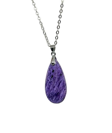 Charoïte - Pendentif bélière