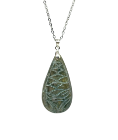 labra gravée - pendentif bélière