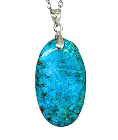 Azurite-Dioptase - Pendentif Bélière