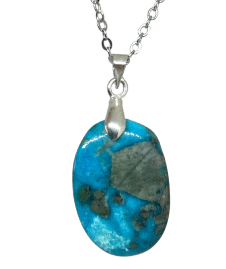 Turquoise d'Iran - Pendentif Bélière