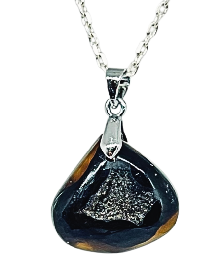 Agate Druzy - Pendentif Bélière