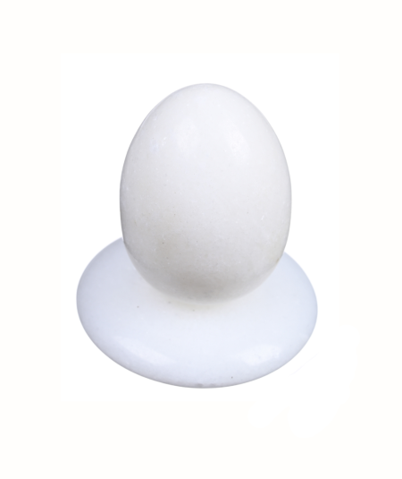 Photo oeuf et donut en jade blanc