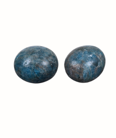 pierres roulées en apatite bleue