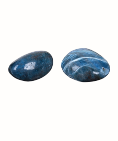 pierres roulées en apatite bleue