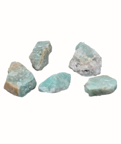 Photo de pierres brutes en amazonite