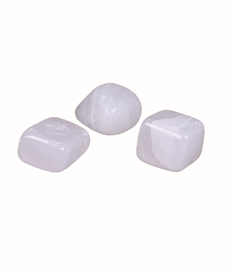 photo de pierres roulées en mangano calcite