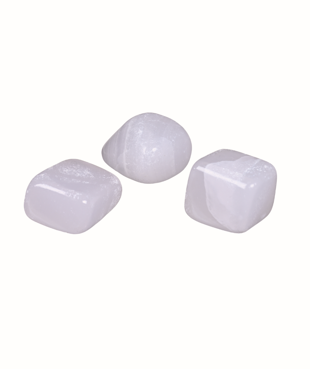 photo de pierres roulées en mangano calcite
