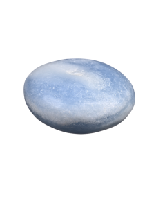 Photo de galets en calcite bleu