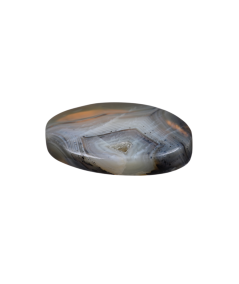 Photo de galets plats en agate plume