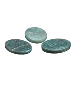 Photo de galets plats en Amazonite