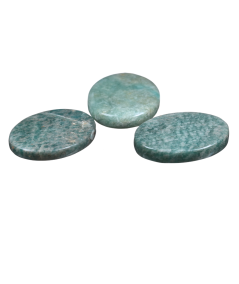 Photo de galets plats en Amazonite