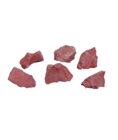 Photo de pierres brutes en jaspe rouge
