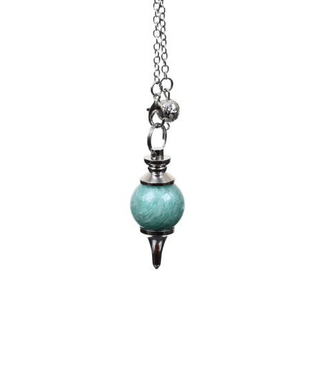 Photo de pendule séphoroton en amazonite