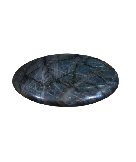 Photo d'un gros galet en labradorite