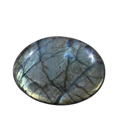 Photo d'un gros galet en labradorite