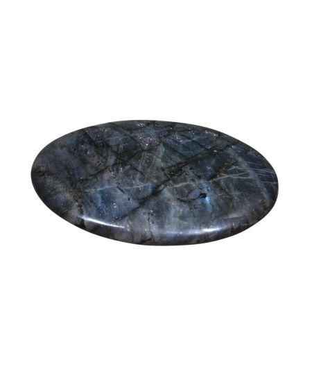 Photo d'un gros galet en labradorite