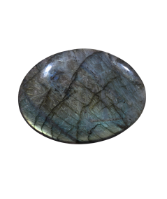 Photo d'un gros galet en labradorite