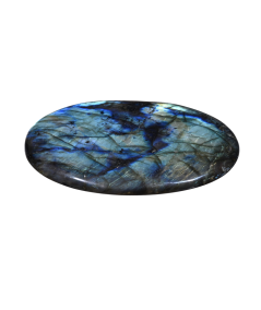 Photo d'un gros galet en labradorite