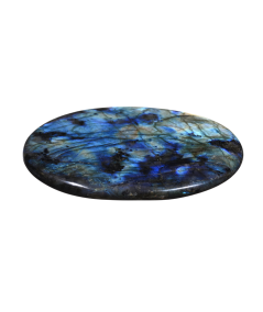 Photo d'un gros galet en labradorite