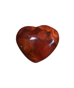Photo d'un coeur à poser en cornaline