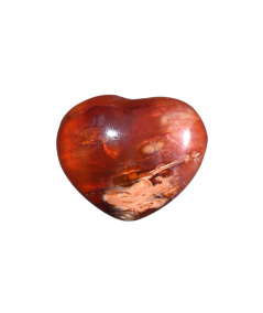 Photo d'un coeur à poser en cornaline