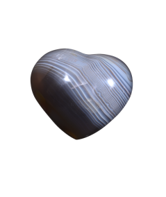 Photo d'un coeur à poser en Agate Botswana