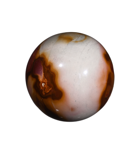 Photo d'une sphère en jaspe imprimée Polychrome