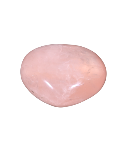 Photo d'un coeur à poser en quartz rose