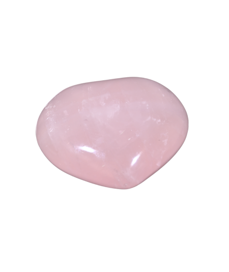 Photo d'un coeur à poser en quartz rose