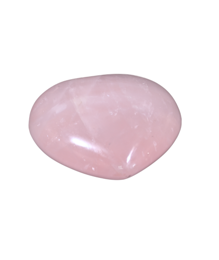 Photo d'un coeur à poser en quartz rose