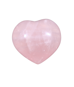 Photo d'un coeur à poser en quartz rose