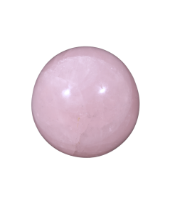 photo d'une sphère en quartz rose