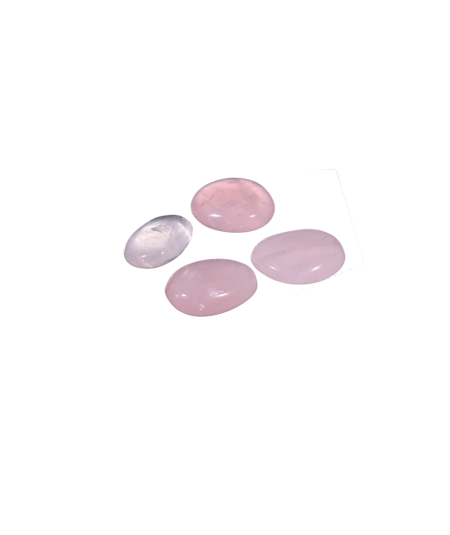Photo de galets en quartz rose