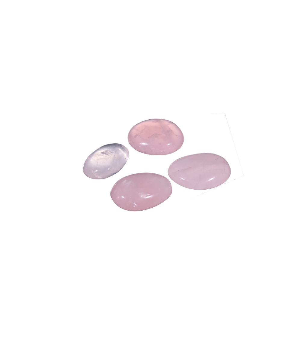 Photo de galets en quartz rose