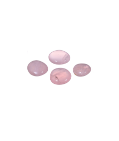 Photo de galets en quartz rose