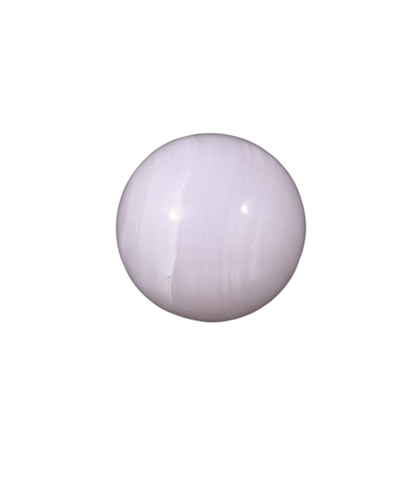 Photo d'une sphère en mangano calcite