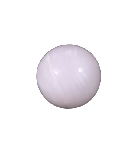 Photo d'une sphère en mangano calcite