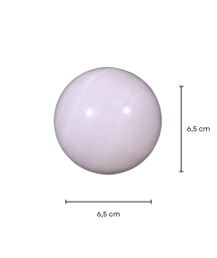Photo d'une sphère en mangano calcite