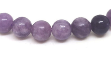 Perles de Lépidolite (mica) à l'unité