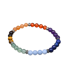 Bracelet boules - 7 chakras