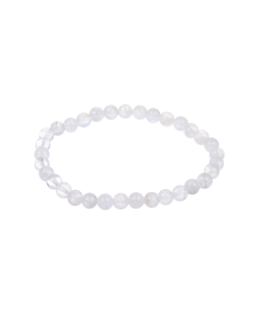 Pierre de lune blanche véritable - bracelet boules