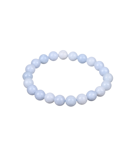Bracelet boules de 8mm en celestine