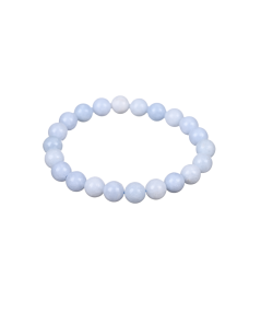 Bracelet boules de 8mm en celestine