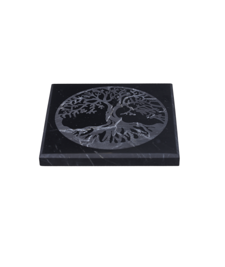 Plaque de Shungite gravée arbre de vie