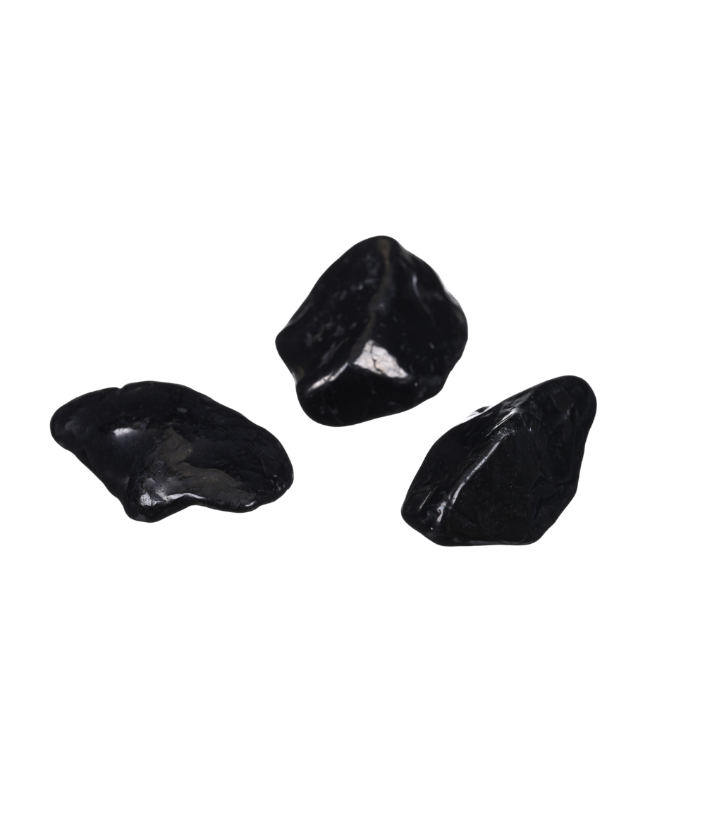 Photo de pierres roulées en shungite