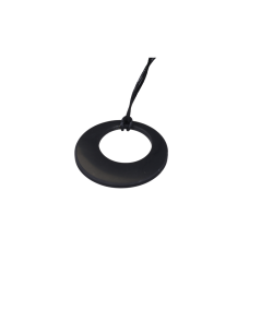 Photo d'un pendentif cercle en shungite